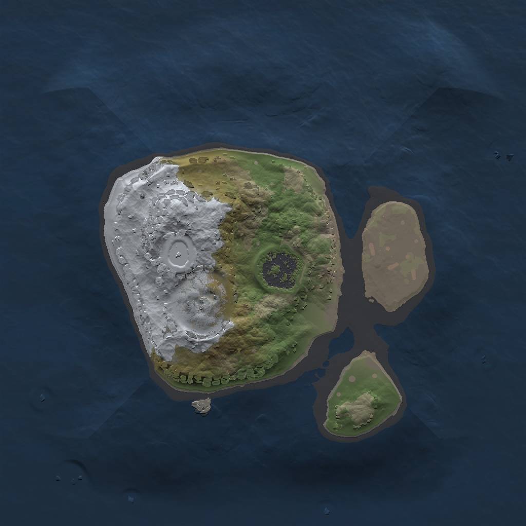 Rust Map: Procedural Map, Size: 1500, Seed: 1833353886, 4 Monuments