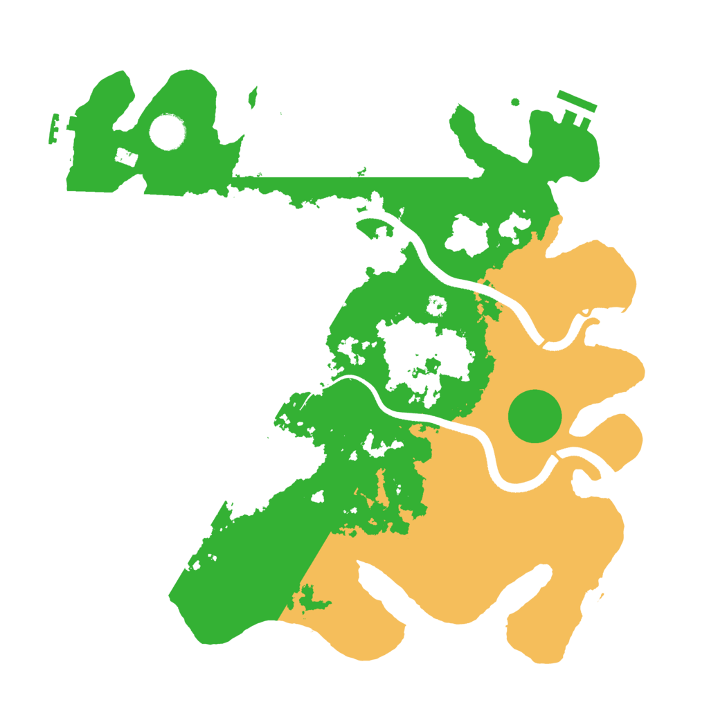 Biome Rust Map: Procedural Map, Size: 3500, Seed: 647606346
