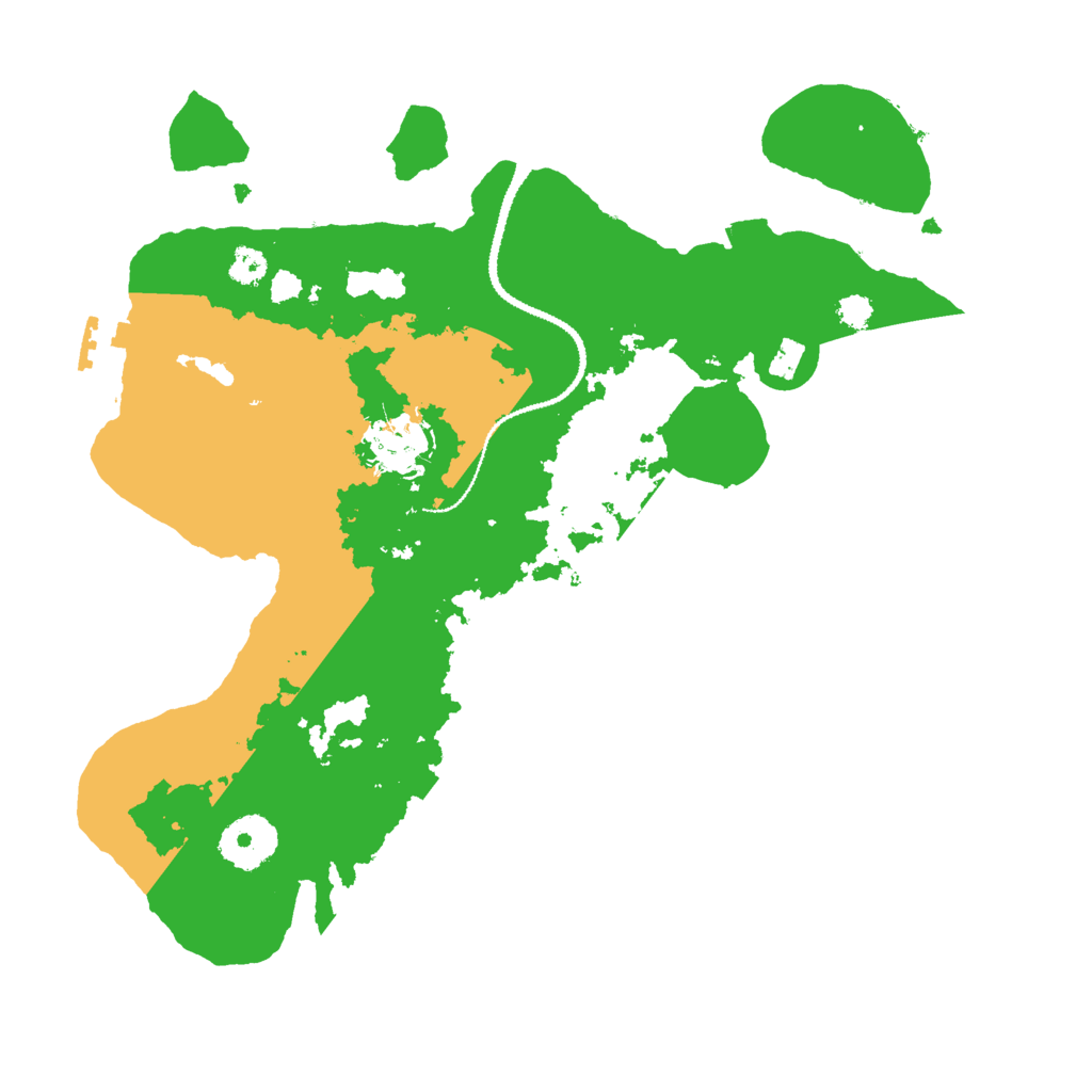 Biome Rust Map: Procedural Map, Size: 3000, Seed: 1345129169
