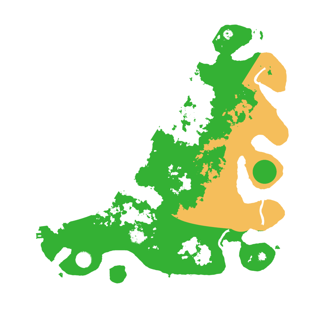 Biome Rust Map: Procedural Map, Size: 3500, Seed: 61246686