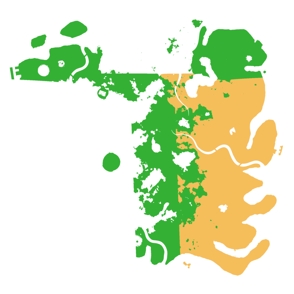 Biome Rust Map: Procedural Map, Size: 4500, Seed: 93774
