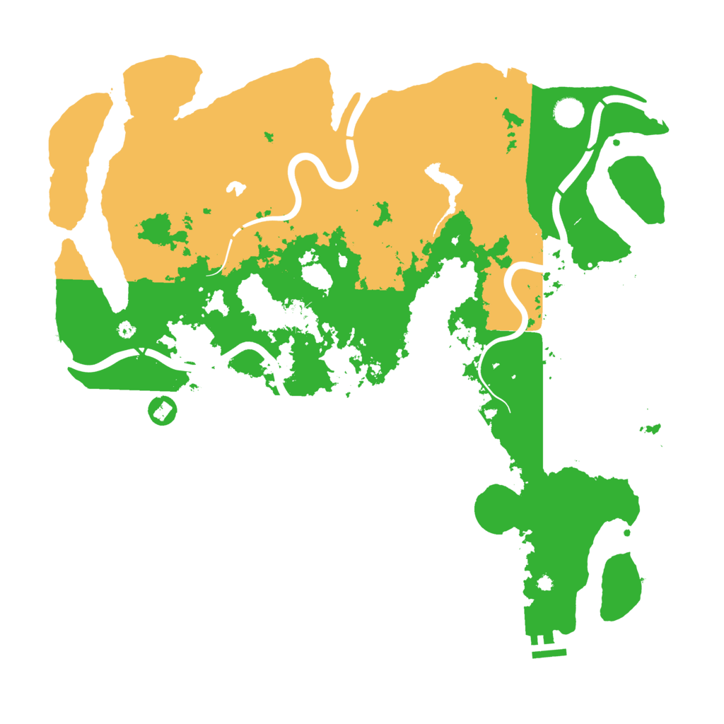 Biome Rust Map: Procedural Map, Size: 4250, Seed: 1199216036