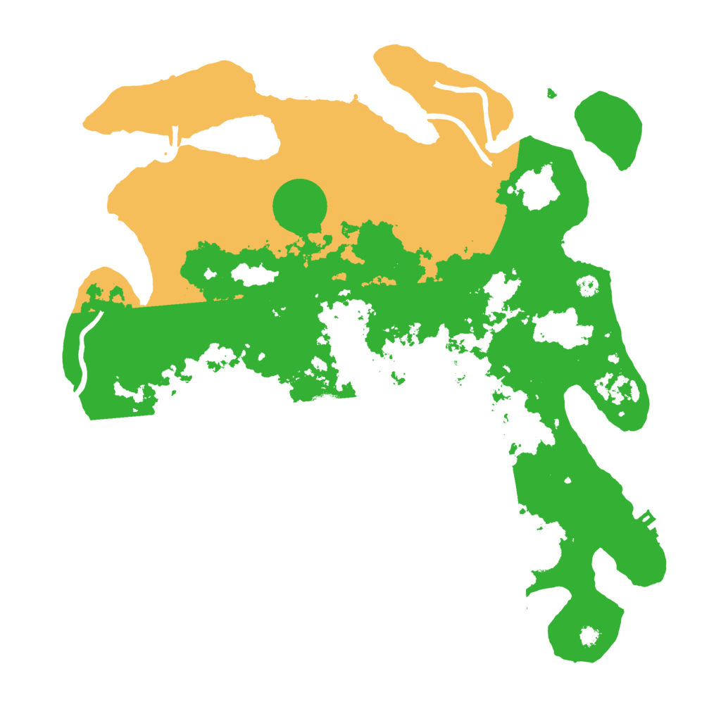 Biome Rust Map: Procedural Map, Size: 3500, Seed: 83376