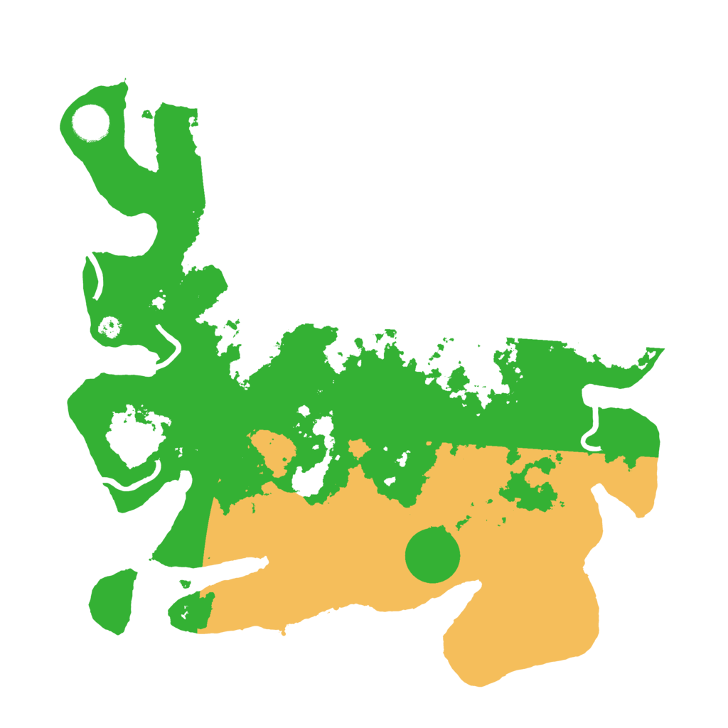 Biome Rust Map: Procedural Map, Size: 3500, Seed: 960832451