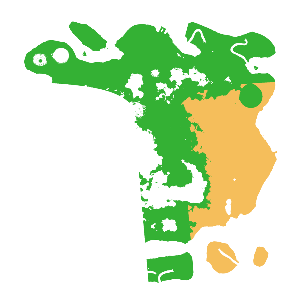 Biome Rust Map: Procedural Map, Size: 3500, Seed: 26219837