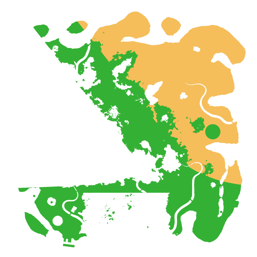 Biome Rust Map: Procedural Map, Size: 4500, Seed: 1732685101