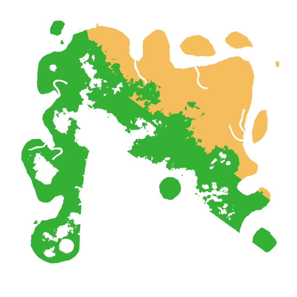 Biome Rust Map: Procedural Map, Size: 3700, Seed: 146495735