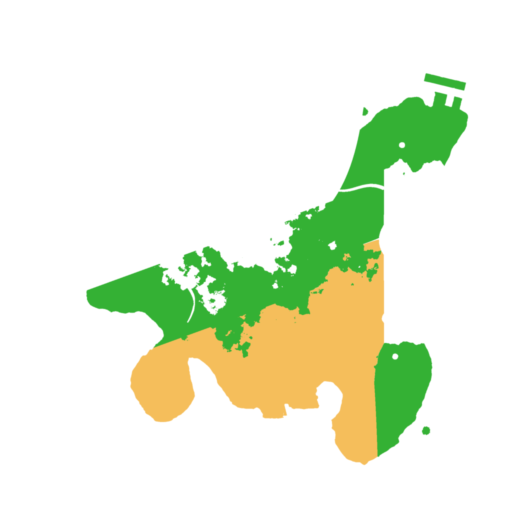 Biome Rust Map: Procedural Map, Size: 2500, Seed: 394131642