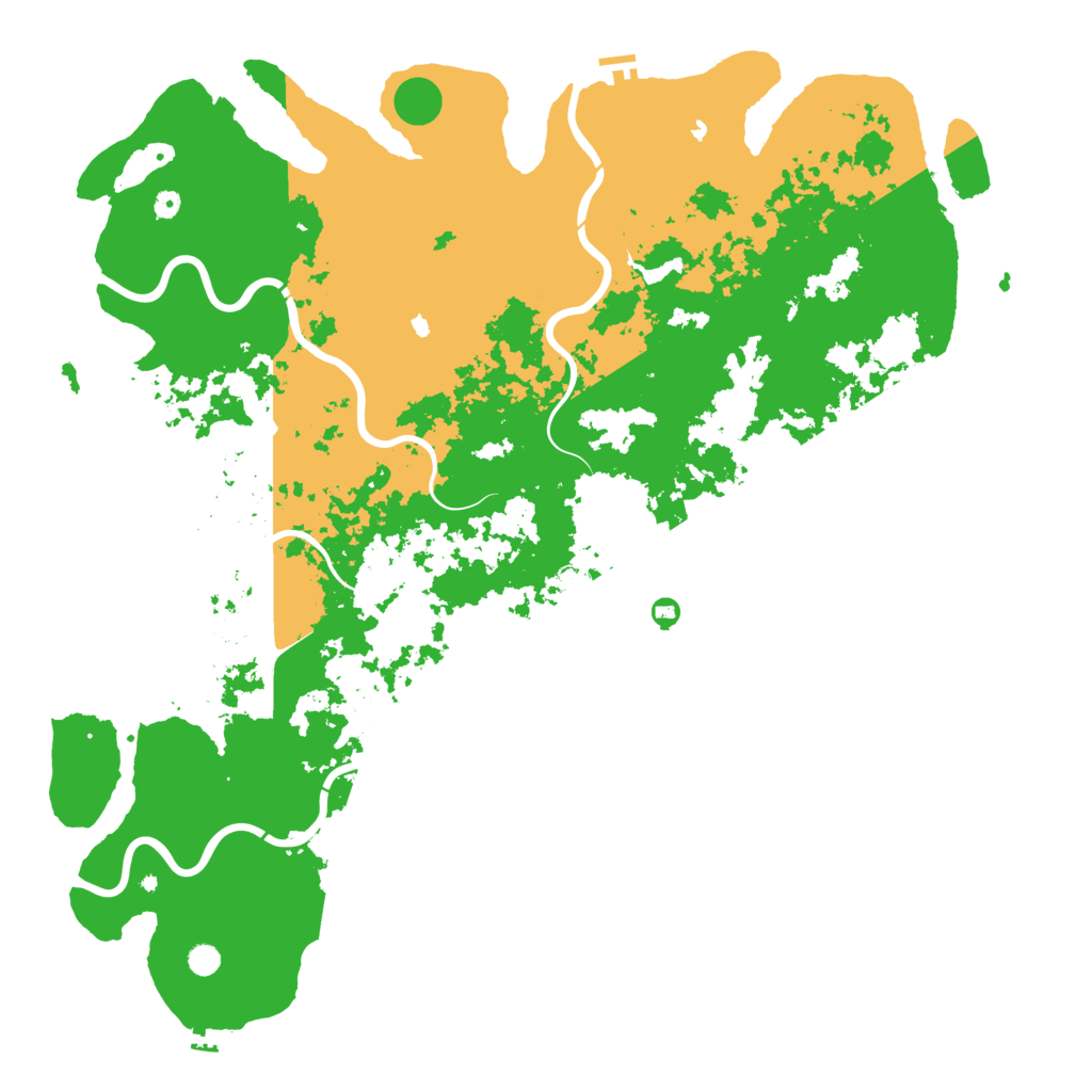 Biome Rust Map: Procedural Map, Size: 6000, Seed: 1866871272