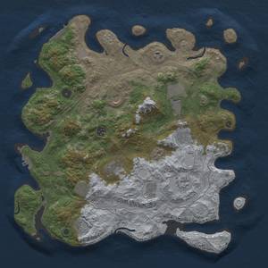 Thumbnail Rust Map: Procedural Map, Size: 4250, Seed: 1496868993, 20 Monuments