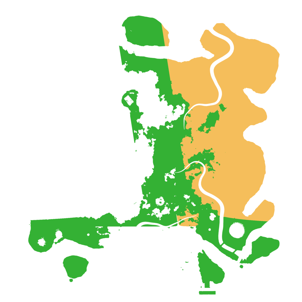 Biome Rust Map: Procedural Map, Size: 3500, Seed: 1647203516