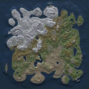 Thumbnail Rust Map: Procedural Map, Size: 4300, Seed: 566475744, 16 Monuments