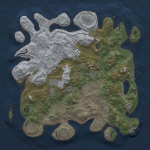 Thumbnail Rust Map: Procedural Map, Size: 4300, Seed: 566475744, 19 Monuments