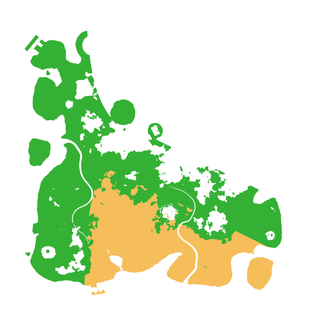 Biome Rust Map: Procedural Map, Size: 3500, Seed: 1347223250