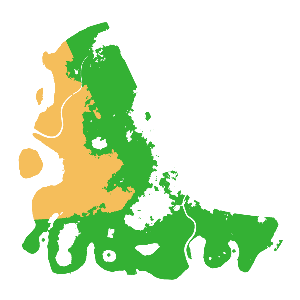 Biome Rust Map: Procedural Map, Size: 3500, Seed: 842388887