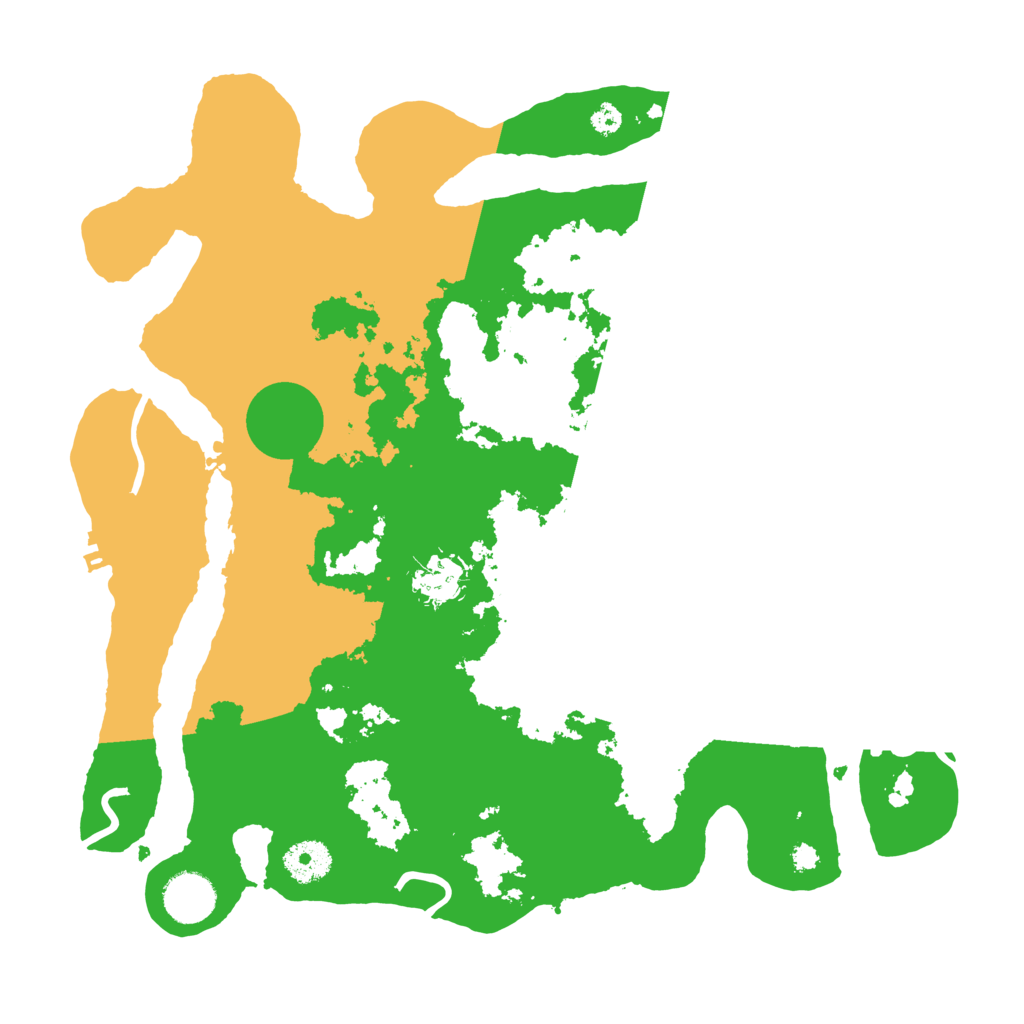 Biome Rust Map: Procedural Map, Size: 3500, Seed: 1623629447