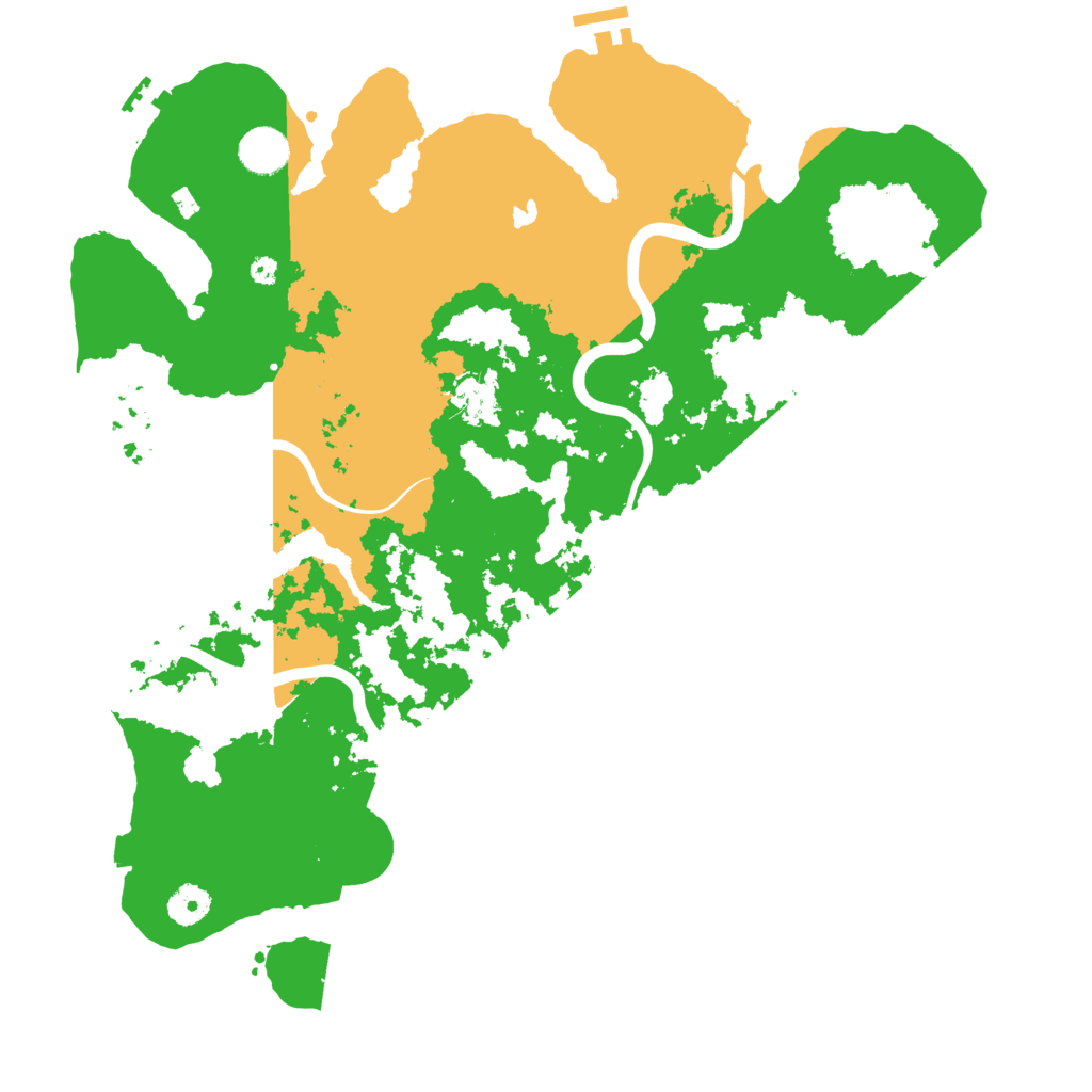 Biome Rust Map: Procedural Map, Size: 4000, Seed: 131315