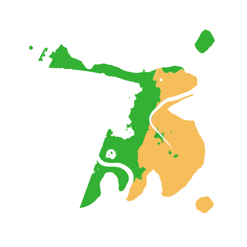 Biome Rust Map: Procedural Map, Size: 2500, Seed: 6576576