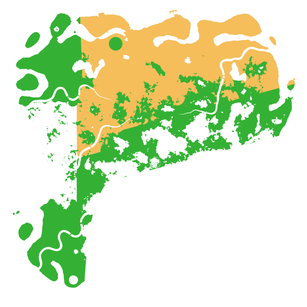 Biome Rust Map: Procedural Map, Size: 6000, Seed: 13249
