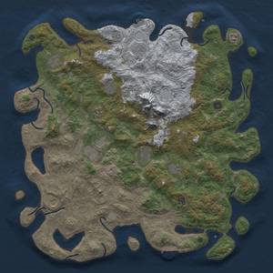 Thumbnail Rust Map: Procedural Map, Size: 5000, Seed: 30424681, 20 Monuments