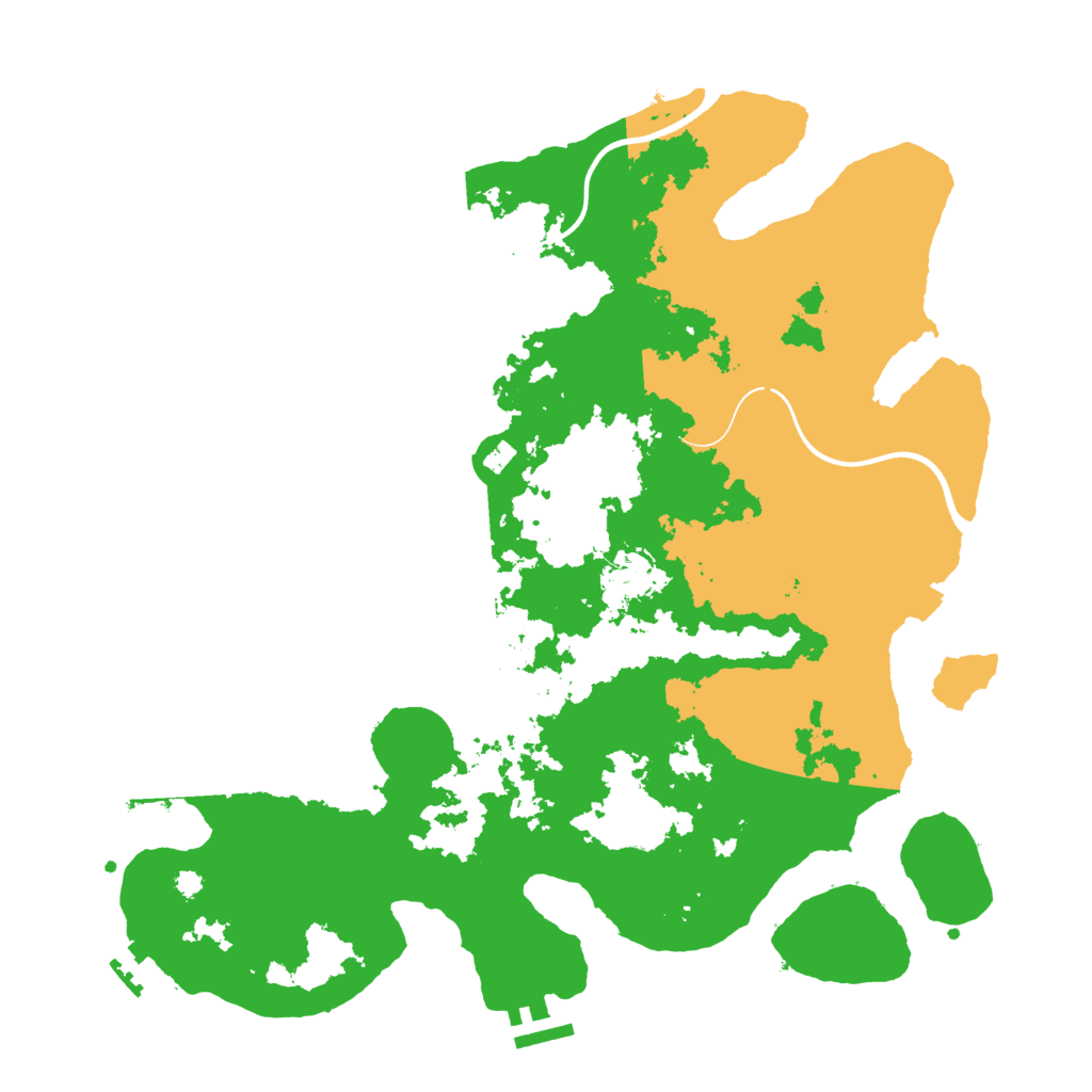 Biome Rust Map: Procedural Map, Size: 3700, Seed: 709761445