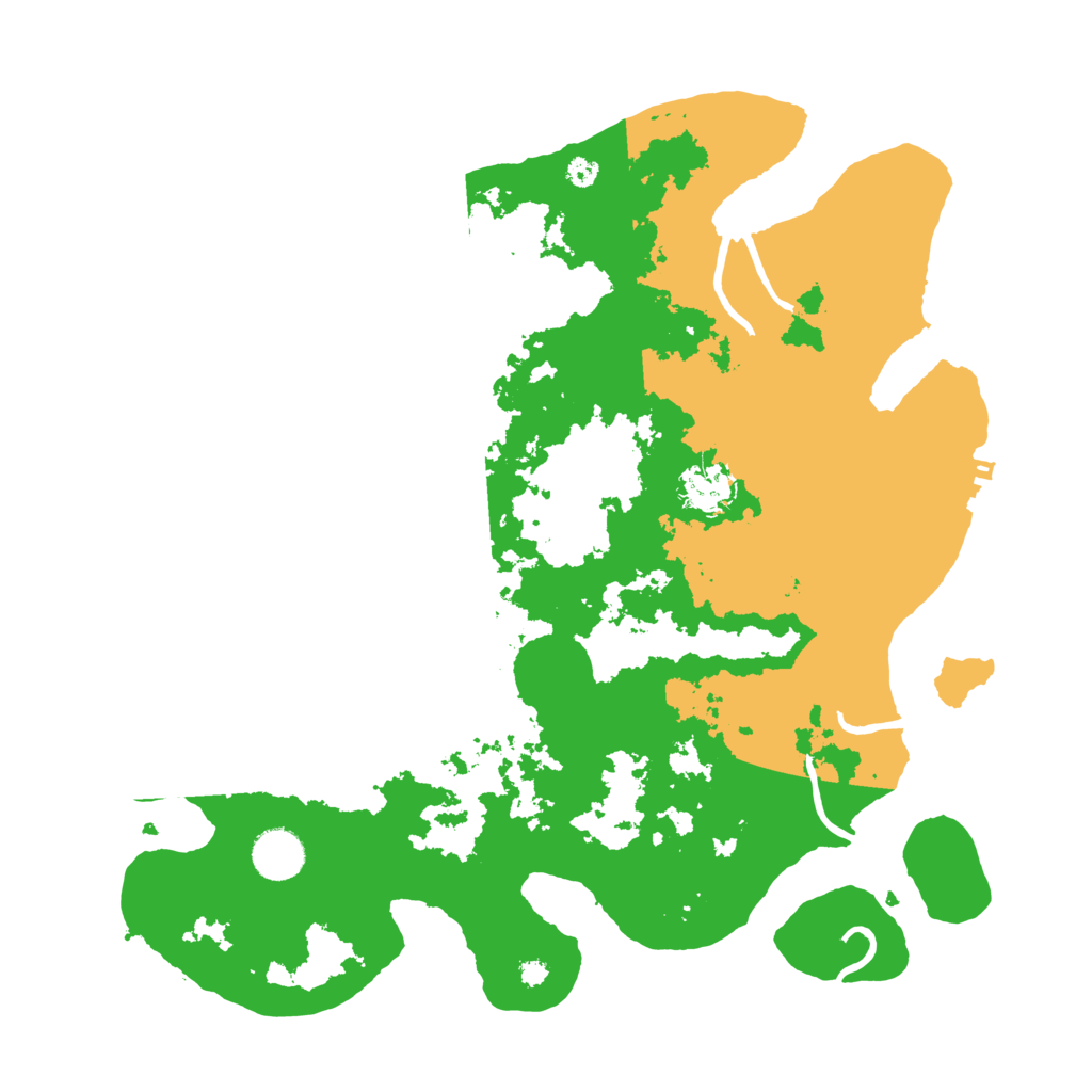 Biome Rust Map: Procedural Map, Size: 3700, Seed: 709761445