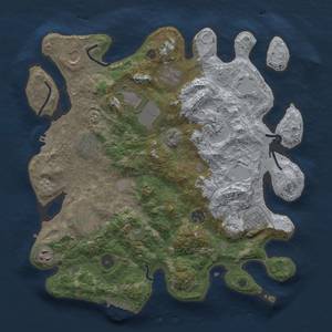 Thumbnail Rust Map: Procedural Map, Size: 3700, Seed: 549871397, 19 Monuments