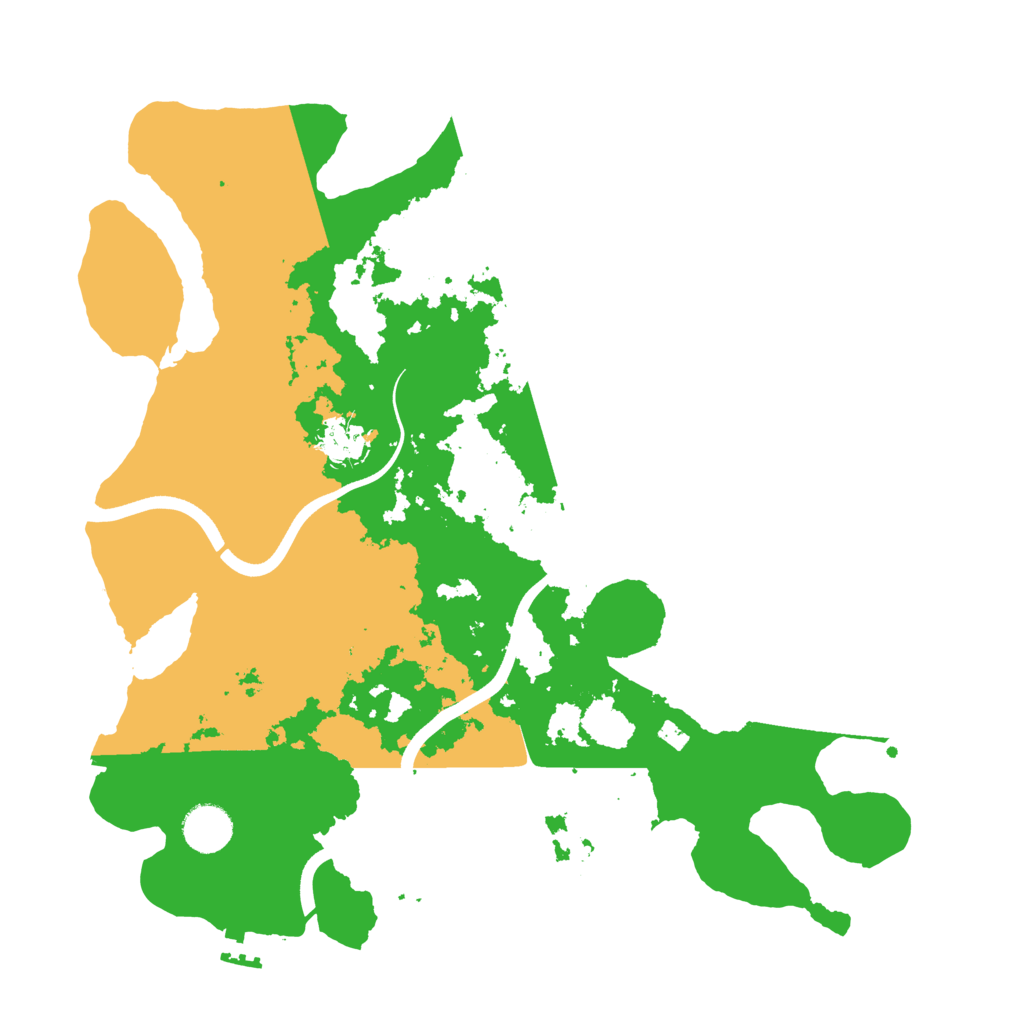 Biome Rust Map: Procedural Map, Size: 3700, Seed: 549871397