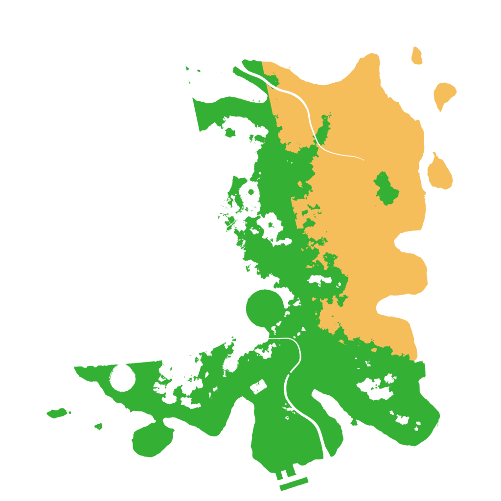 Biome Rust Map: Procedural Map, Size: 3500, Seed: 373939135