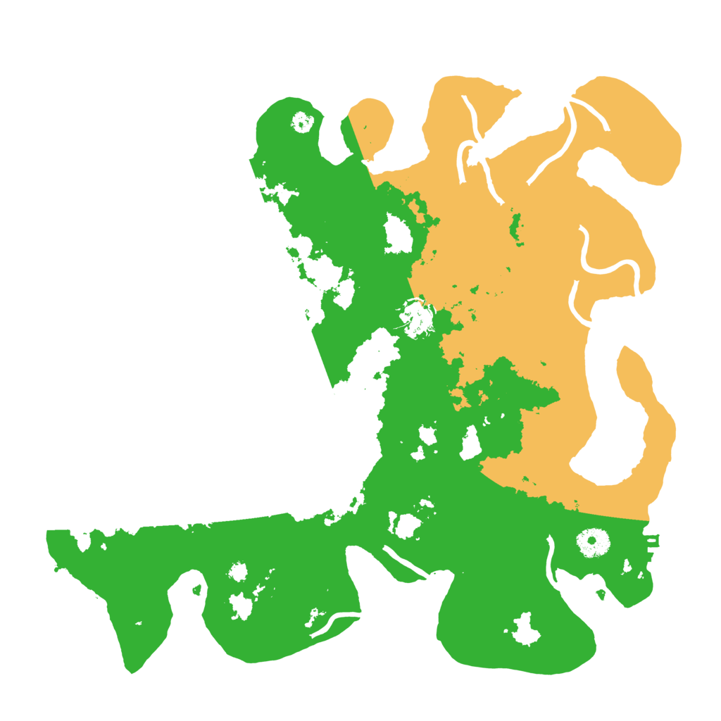 Biome Rust Map: Procedural Map, Size: 3500, Seed: 31974