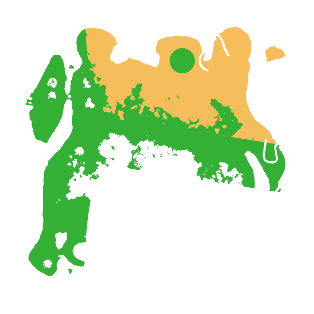 Biome Rust Map: Procedural Map, Size: 3300, Seed: 428315