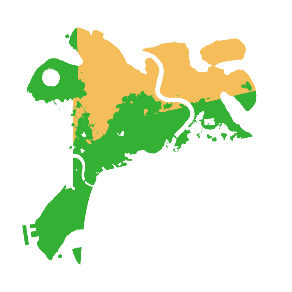 Biome Rust Map: Procedural Map, Size: 3000, Seed: 347606450