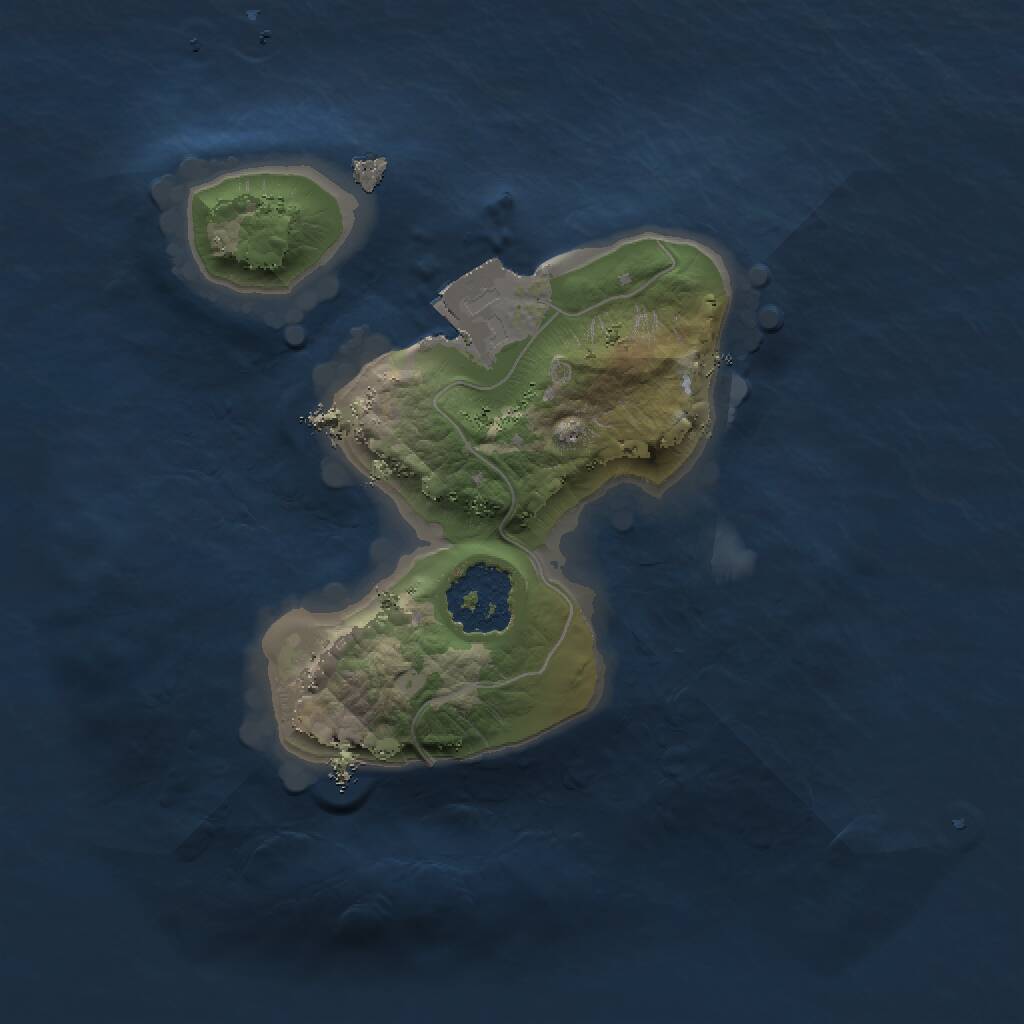 Rust Map: Procedural Map, Size: 1500, Seed: 1316, 1 Monuments