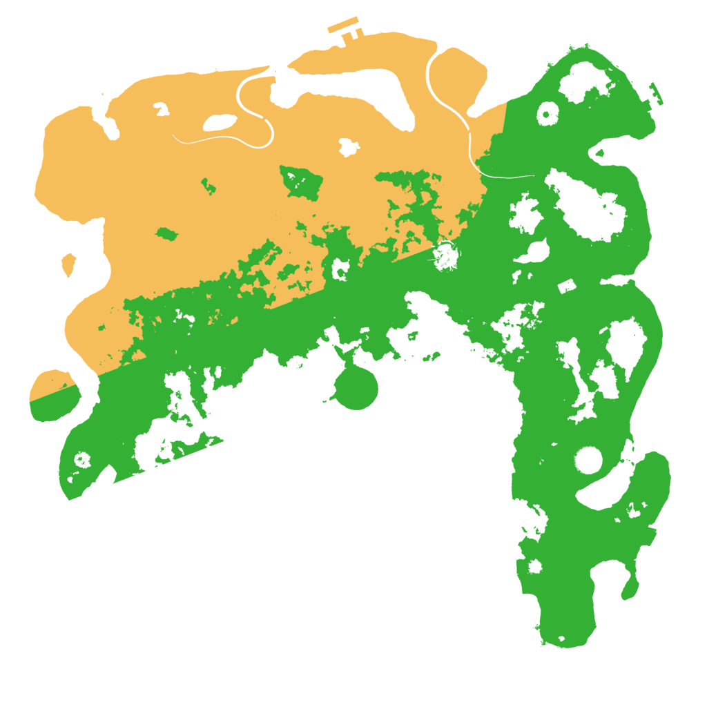Biome Rust Map: Procedural Map, Size: 4500, Seed: 2002