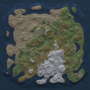 Thumbnail Rust Map: Procedural Map, Size: 4500, Seed: 68083797, 20 Monuments