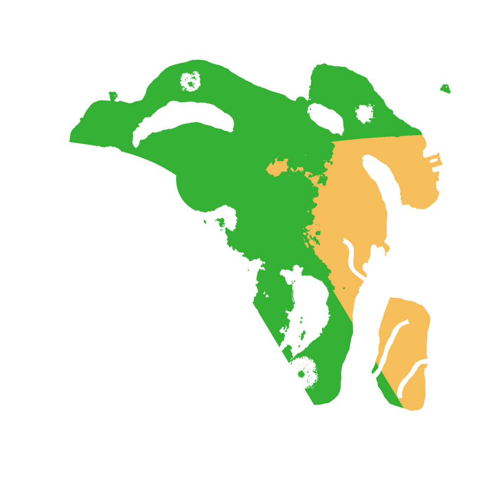 Biome Rust Map: Procedural Map, Size: 2500, Seed: 56787