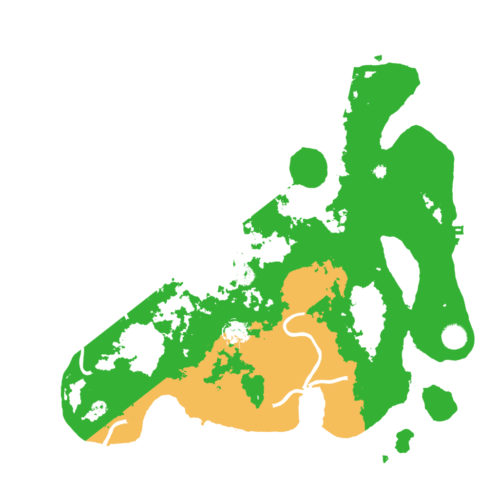 Biome Rust Map: Procedural Map, Size: 3500, Seed: 543223435