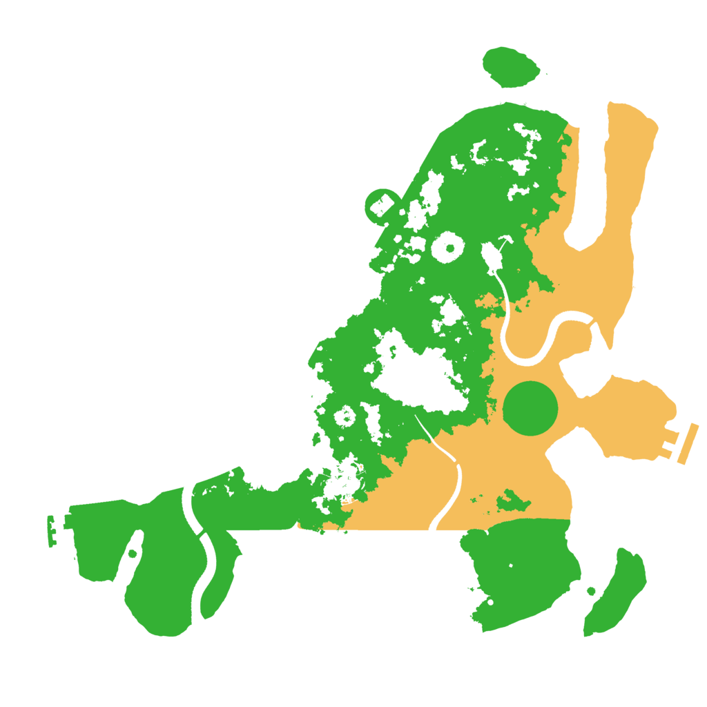 Biome Rust Map: Procedural Map, Size: 3400, Seed: 8