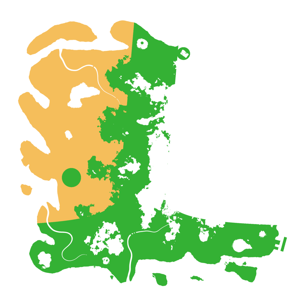 Biome Rust Map: Procedural Map, Size: 4250, Seed: 1305413914