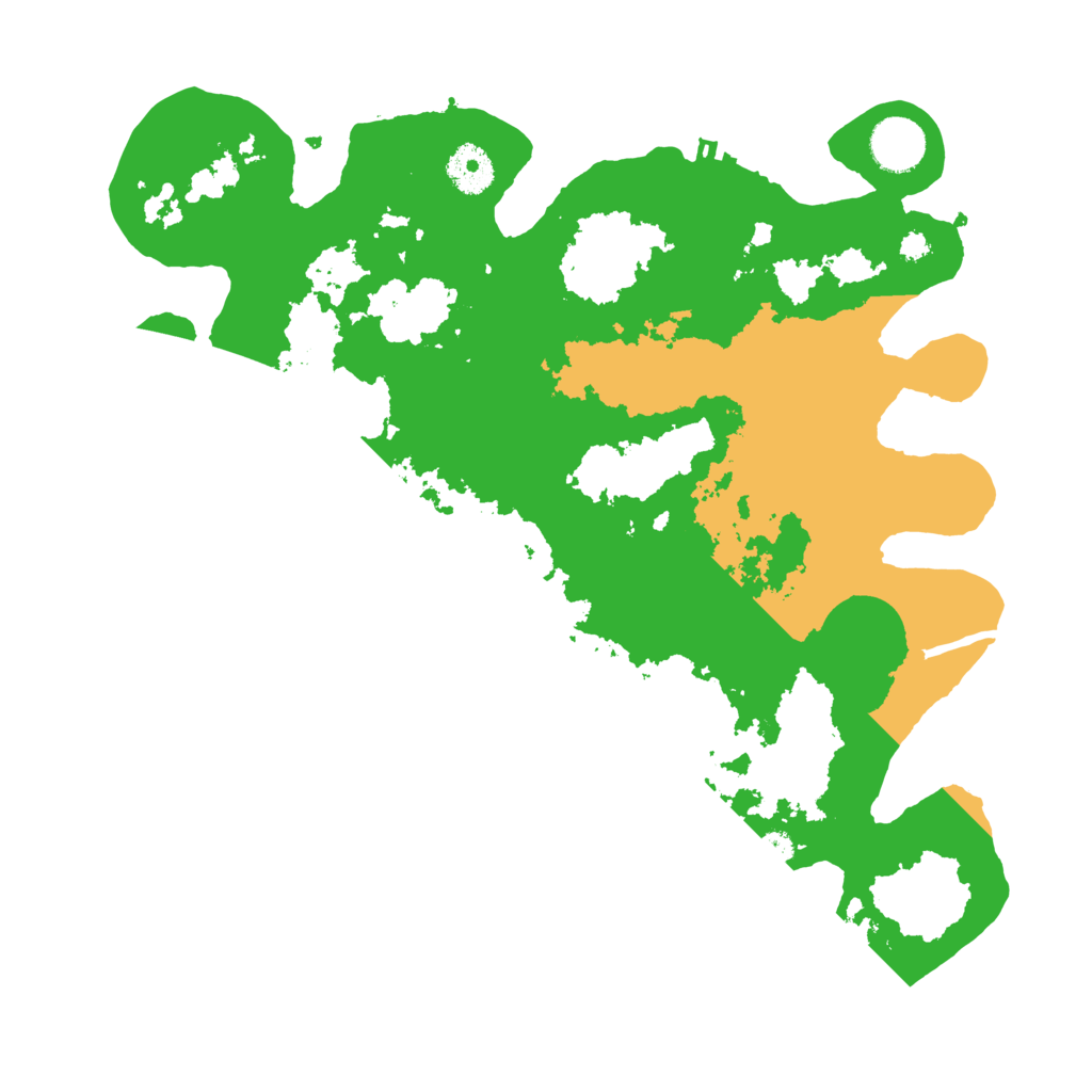 Biome Rust Map: Procedural Map, Size: 3500, Seed: 288155703