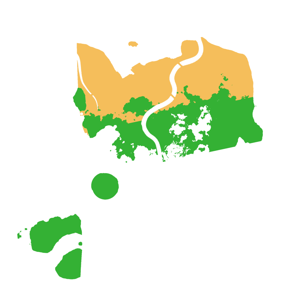Biome Rust Map: Procedural Map, Size: 3000, Seed: 14277