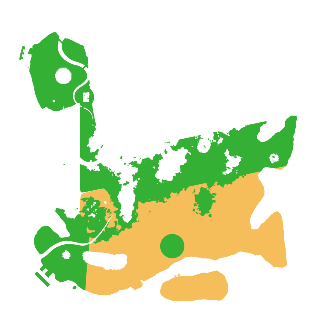 Biome Rust Map: Procedural Map, Size: 3500, Seed: 88127113