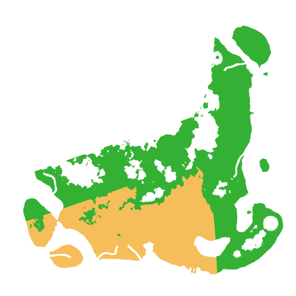 Biome Rust Map: Procedural Map, Size: 3500, Seed: 61978341