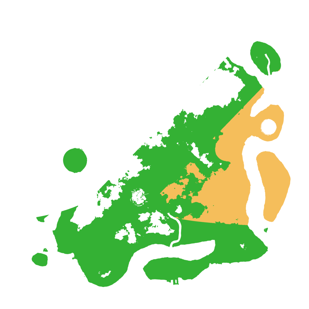 Biome Rust Map: Procedural Map, Size: 3500, Seed: 17271642