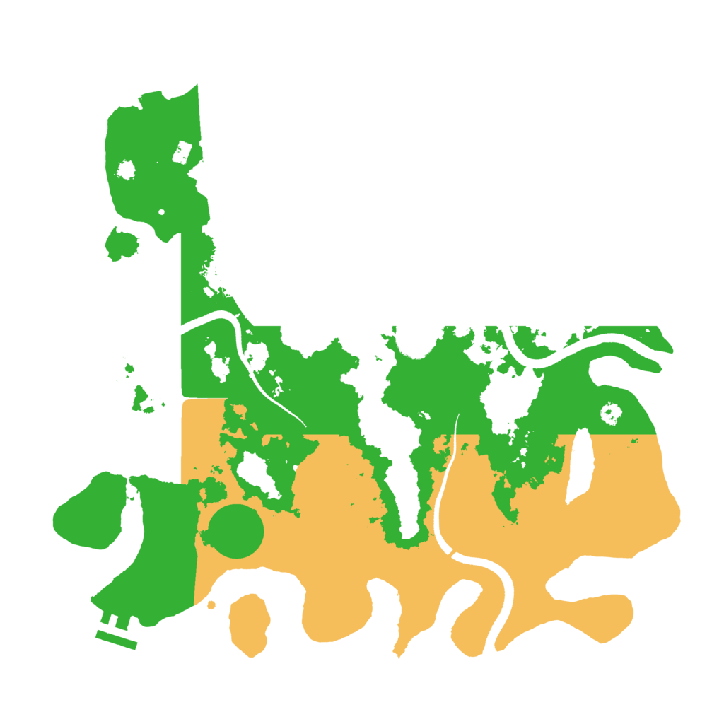 Biome Rust Map: Procedural Map, Size: 3500, Seed: 85815585