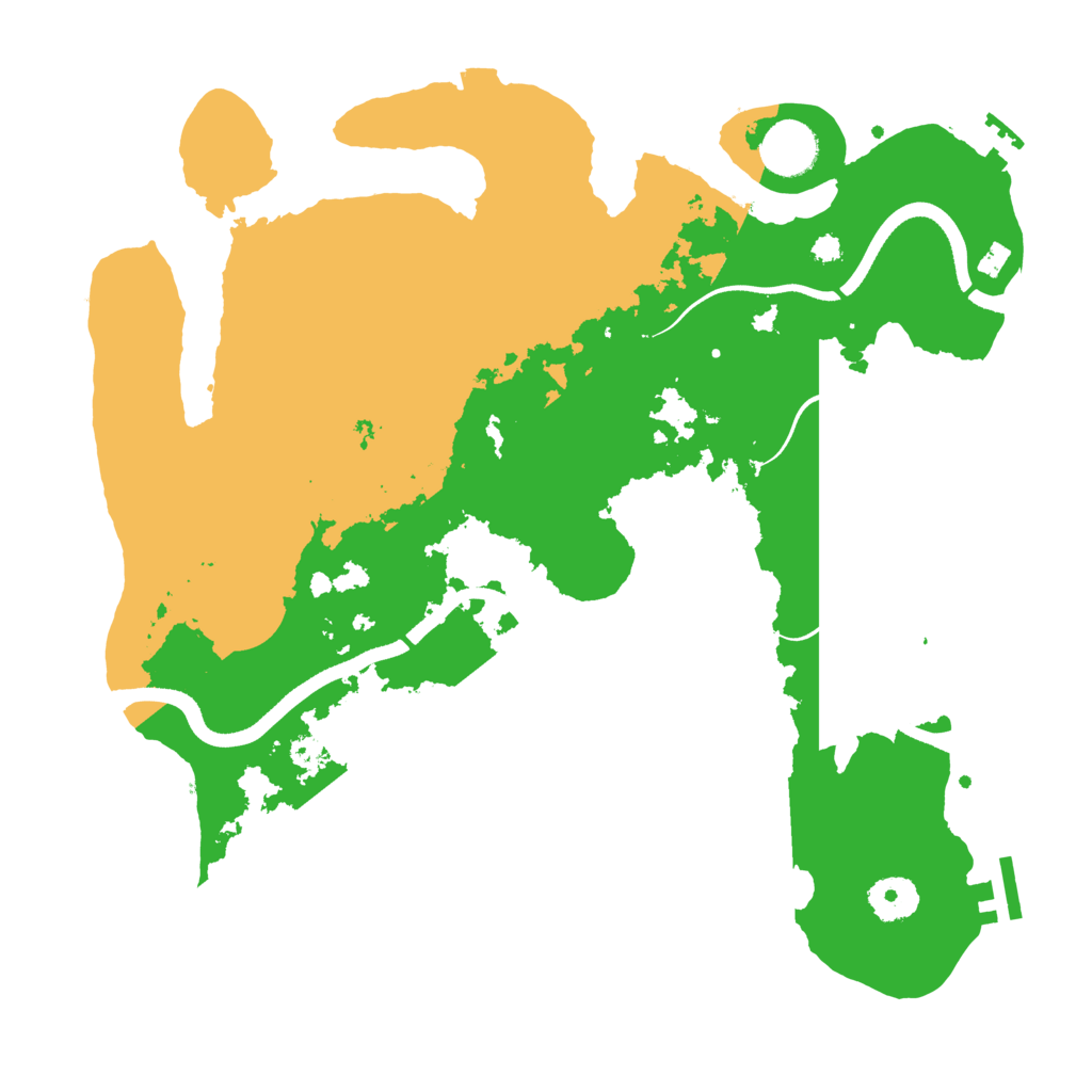 Biome Rust Map: Procedural Map, Size: 3500, Seed: 18343863