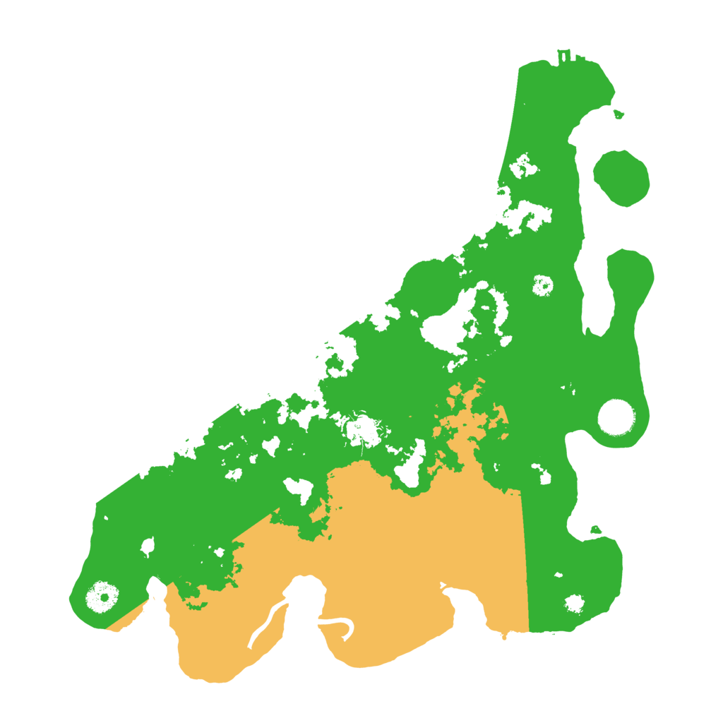 Biome Rust Map: Procedural Map, Size: 3500, Seed: 94903943