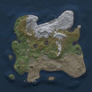 Thumbnail Rust Map: Procedural Map, Size: 3000, Seed: 569752658, 15 Monuments