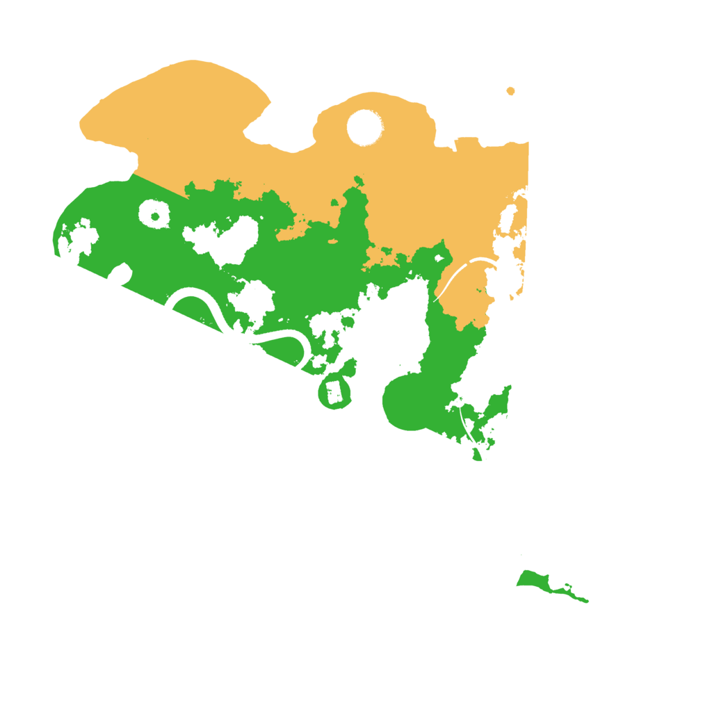Biome Rust Map: Procedural Map, Size: 3500, Seed: 57410735