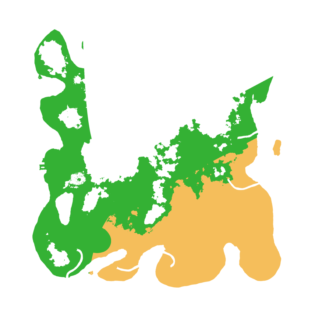 Biome Rust Map: Procedural Map, Size: 3500, Seed: 28956617